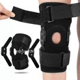 thumbnail image 1 of 1PC Adjustable Hinged Knee Brace Knee Support Wrap for Meniscus Tear Patellar Tendon Support Pain Relief Strains Sprains etc, 1 of 5