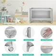thumbnail image 3 of Parc pour Bébé Pliable, Parc de Bébé Portable Parc pour Bébé Centre d'Activités de Sécurité pour Nourrisson avec Roue et Sac de Transport pour la Maison, les Voyages et l'Extérieur, Gris, 3 of 9
