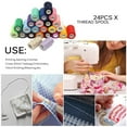thumbnail image 4 of 24 Colors 218 Yards Each Cotton Sewing Thread Spools For Hand Machine Arts, Crafts & Sewing Clothing Crafting, 4 of 8