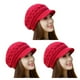 thumbnail image 2 of Minnieouse Sombrero de punto con visera, accesorios para el cabello, gorro de punto, otoño, informal, elástico, protección de felpa, ganchillo Type1 NO1, 2 of 6