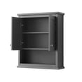 thumbnail image 7 of Avery Over-the-Toilet Bathroom Wall-Mounted Storage Cabinet in Dark Blue with Matte Black Trim, 7 of 7