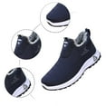 thumbnail image 5 of Athletic Shoes for Women on Sneakers Winter Warm Lined Comfortable Casual Shoes Non Soft Sole Lightweight Walking Footwear Cloth 39 Size, 5 of 5