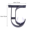 thumbnail image 4 of OULII 2Pack Curtain Rails Wall Mount Aluminium Alloy Holds Curtain Firmly for Living Room, 4 of 7
