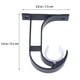 thumbnail image 2 of unbranded 2Ud Soporte Ajustable Para De Aluminio Negro Fuerte Y Fácil De Instalar, 2 of 7