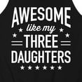 thumbnail image 3 of Instant Message - Awesome Like My 3 Daughters  - Men's Jersey Tank Top, 3 of 6