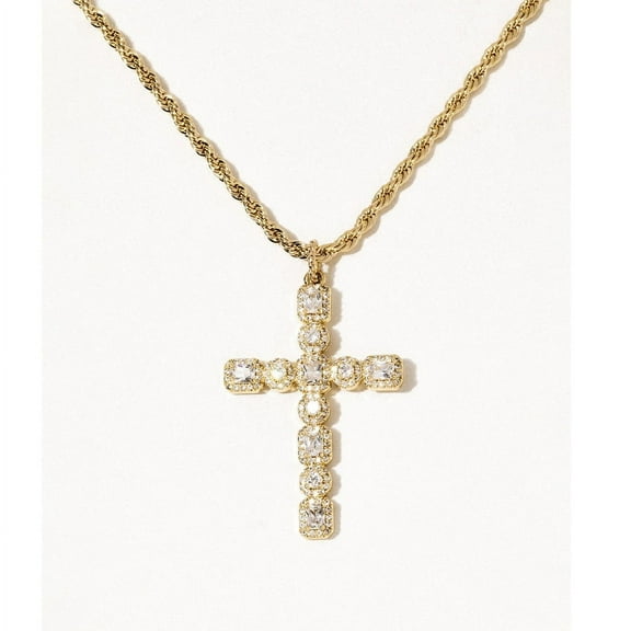 Cross Necklace for Women,Cross Crucifix Pendent Necklace Stainless Steel Cross Necklace Dainty Chain Necklace for Women on Anniversary Birthday Chrismas