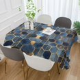 thumbnail image 2 of Yayeee Tablecloths 60" x 108" Rectangle Wrinkle Resistant Party Table Cover, Elegant Hexagon Pattern, 2 of 8