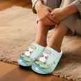 thumbnail image 5 of POLERO Women's Indoor Slippers Closed Toe Adorable Otter Print Fuzzy House Slippers for Woman Winter Warm Shoes for Ladies Bedroom Shoes, Size 9-10, 5 of 7