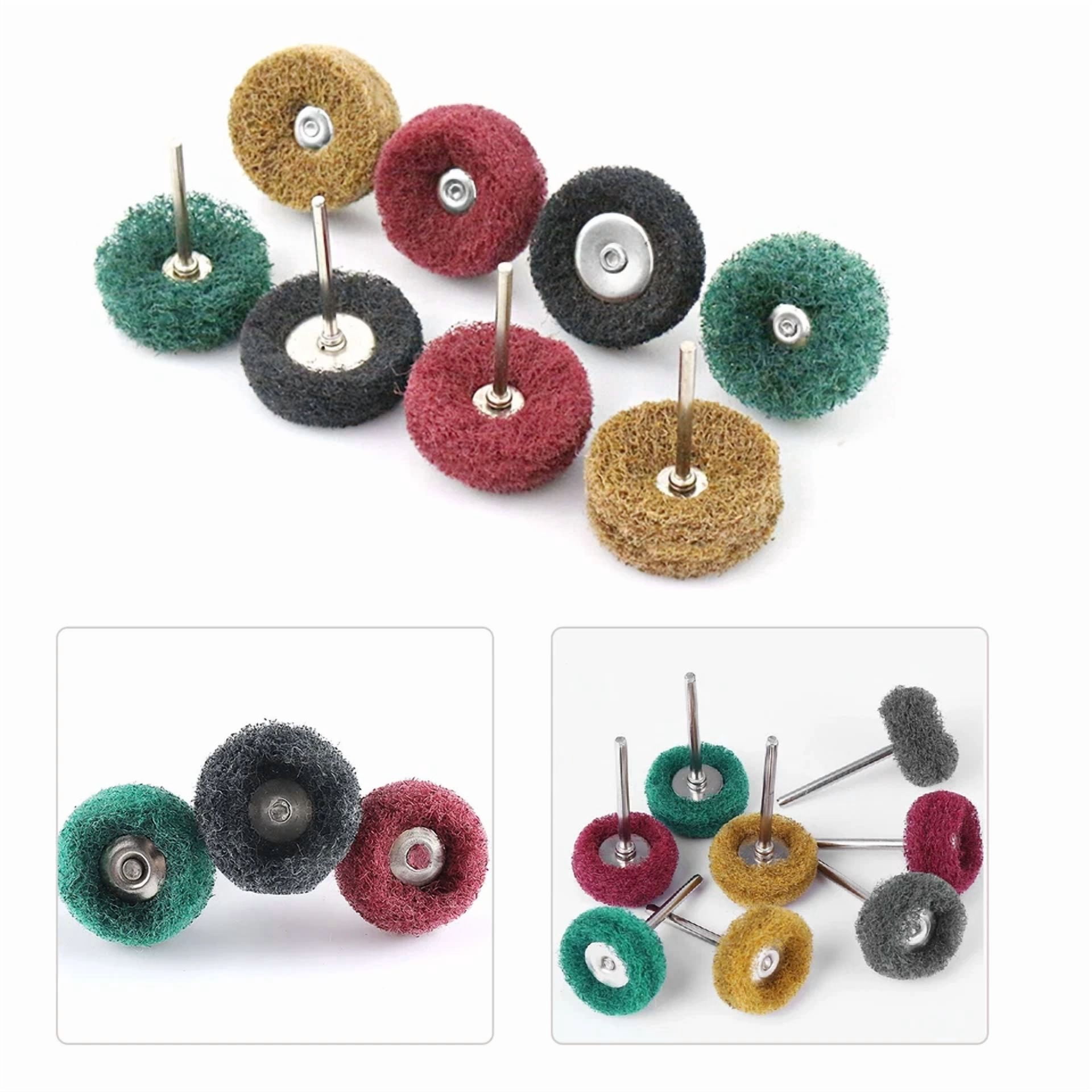 50 Metal Polishing Buffing Wheel Burr Kit Rotary Tool Accessories Set For Dremel