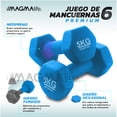thumbnail image 2 of Set 6 Mancuernas Con Soporte, Kit Pesas Para Ejercicio Magma Life SMANC01, 2 of 7