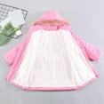 thumbnail image 5 of newwalpole Girls Winter Warm Dress Coat Fleece Lined Jacket Fuzzy Hooded Long Jacket Kids Windproof Overcoat Outerwear Pink for Size 3-4 Years, 5 of 7