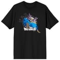 thumbnail image 5 of Dragon Ball Super Beerus Crew Neck Short Sleeve Men's Black T-shirt-3XL, 5 of 7