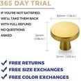 thumbnail image 5 of Ravinte 30 Pack Drawer Pulls 1-1/4 Inch Kitchen Cabinet Knobs Solid Round Dresser Drawer Knobs Brushed Brass Dresser Knobs Drawer Knobs Simple Cabinet Hardware For Cupboard Drawer Pulls, 5 of 7