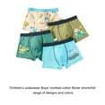 thumbnail image 2 of Minnieouse 4 boxeadores de algodón cómodos para niños, ropa interior transpirable y para niños, calzoncillos de dibujos animados, decoración Type3 NO3, 2 of 6