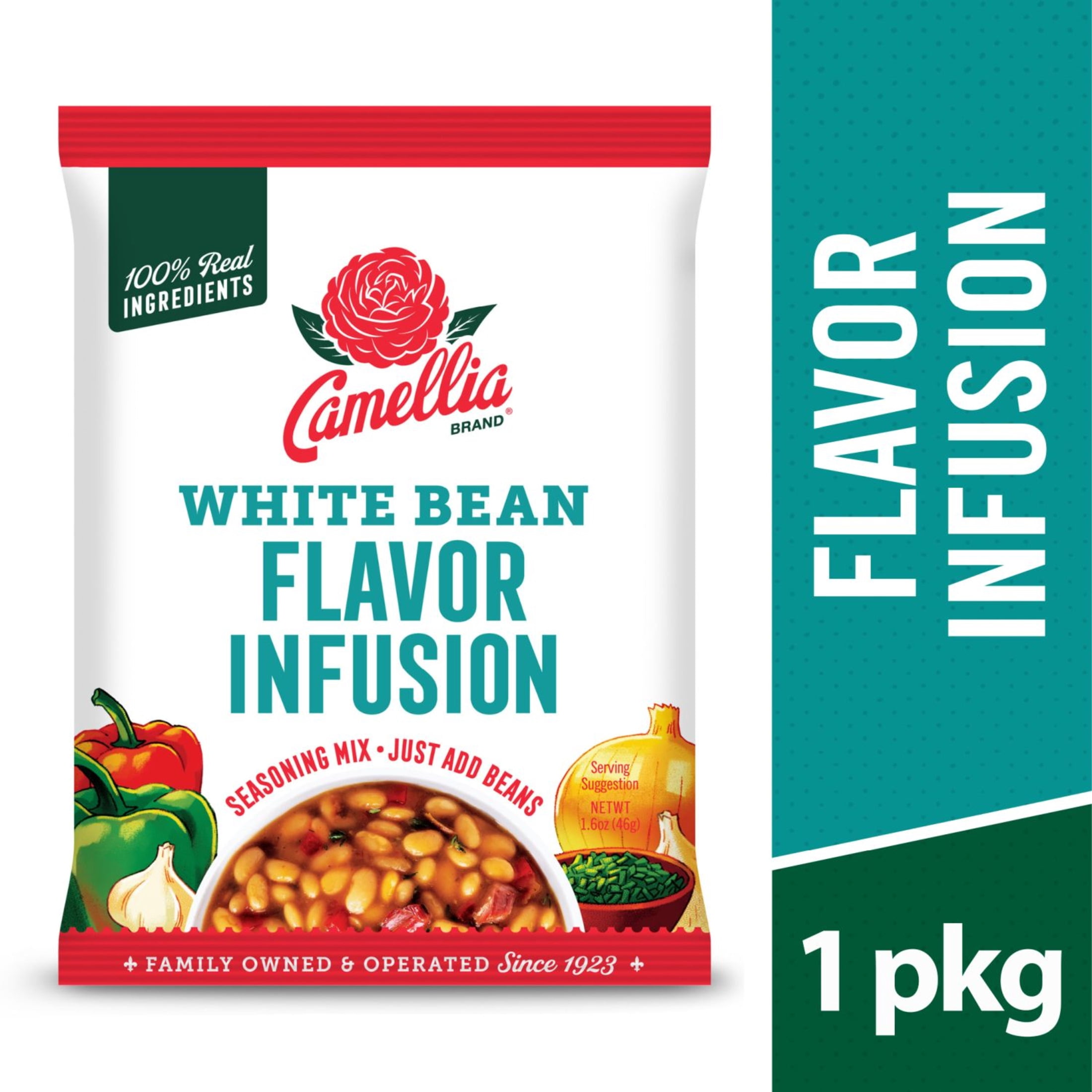 (2 pack) Camellia White Bean Flavor Infusion Seasoning Mix 1.6 oz