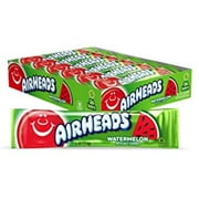 Airheads Candy, Individually Wrapped Full Size Bars, Watermelon, Bulk Taffy, Non Melting, Party, 0.55 oz (Pack of 36)