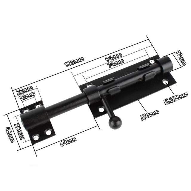Protégez Votre Porte avec Ce Verrou en Acier Inoxydable Taille 6 Pouces