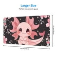 thumbnail image 2 of Kdxio Chibi Axolotl Sakura Fantasy Print Large Gaming Mouse Pad,Non-Slip Base,Water Resist Keyboard Pad for Gamer,Office & Home,29.5 x 15.8 in, 2 of 6