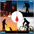 thumbnail image 6 of Uxcell 6Pcs Reflective Keychain Tags Reflective Pendant Reflector Key Ring Safety Reflector Christmas Tree Shape Red, 6 of 7
