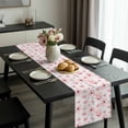 thumbnail image 2 of Pink Spring Floral Table Runner 108 Inches Long, Summer Botanical Floral Watercolor Kitchen Coffee Dining Table Decoration for Home Party Birthday Wedding Home Decor 13x108 Inches, 2 of 8