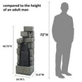 thumbnail image 4 of 42.72" H Modern Stacking Bricks Water Fountain Outdoor Cascading Waterfall Fountains with Led Lights for Gardens Landscaping Patios Balconies and Lawns Decor for Outside, 4 of 6