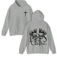 thumbnail image 4 of Jesus Is Coming Christian Hoodie Front and Back Print Unisex Religious Sweatshirt Cross Faith Bible Verse Graphic Printed, 4 of 6