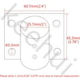 thumbnail image 2 of ABCISI Pair of 316SS Marine Grade Casting Boat Yacht Hand Rail Fitting 90 Degree Rectangle Stanchion Base Mount Hardware for 1''(25mm) Tube, 2 of 7