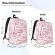 thumbnail image 2 of Disketp Breast Cancer Ribbons Awareness print Canvas Backpack Lightweight Travel Daypack Student Rucksack Laptop Backpack-Medium, 2 of 5