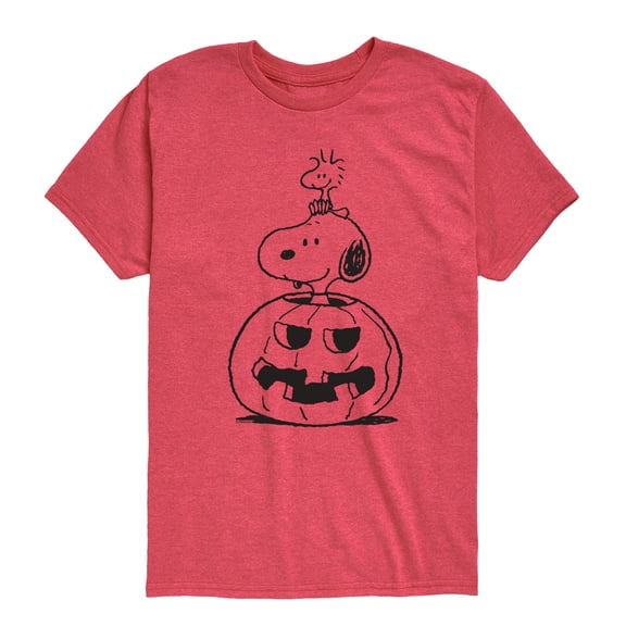Peanuts - Pumpkin Sketch - Youth Boys Short Sleeve Graphic T-Shirt