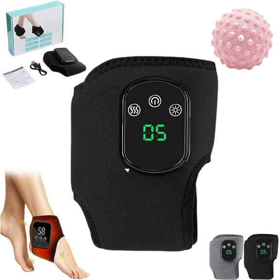 Naxir Foot Revive Massager, 3-in-1 Wireless Foot Massager with Heat and Vibration, 3 Heat Levels, 3 Modes, for Tired Feet and Relaxation at Home or Office (Black 1pcs)