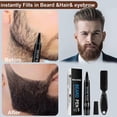 thumbnail image 3 of 1-2sets Four Prong Beard Filler Pencil Waterproof Moustache Shaping Coloring Pen Moustache Repair Shaping, 3 of 5