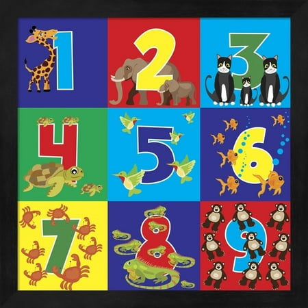 metaverse erin clark number puzzle wood framed art walmart com