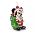 thumbnail image 4 of Disney Parks Santa Mickey Glitter Glass Christmas Ornament New with Tag, 4 of 4