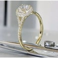 thumbnail image 2 of 2.50Ct Round Cut Lab Created Diamond Halo Engagement Ring 14k Yellow Gold Plated, 2 of 4