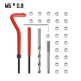 thumbnail image 2 of 30Pcs Metric Thread Insert Kit M5 M6 M8 M12 M14 Helicoil Car Pro Coil Tool M5 * 0.8, 2 of 7