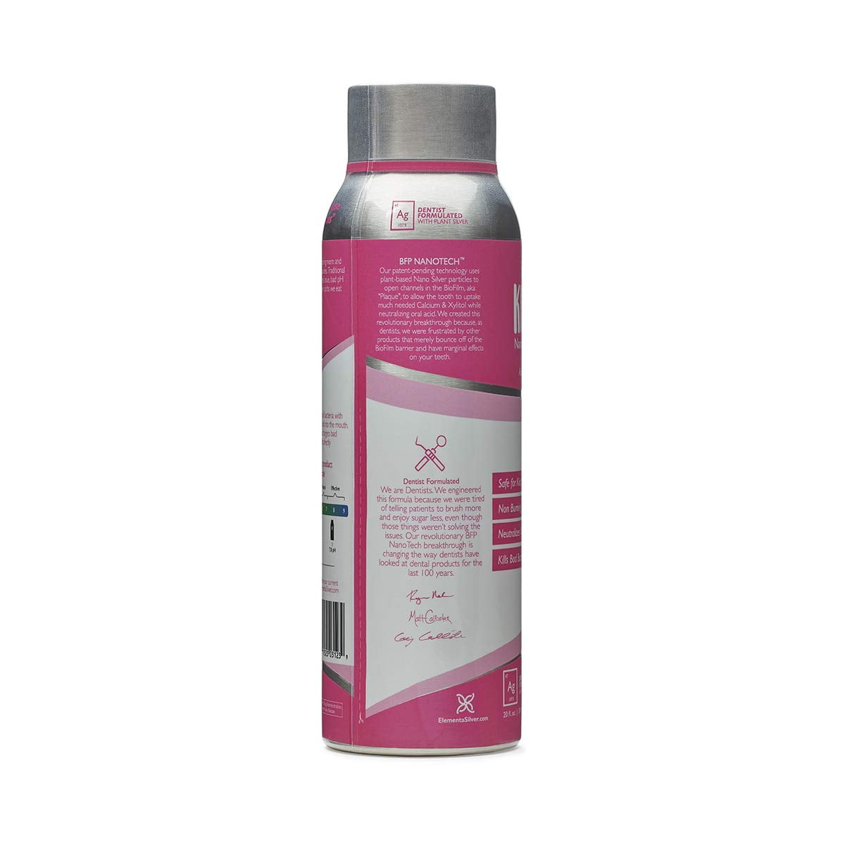 Elementa Nanosilver Silver Rinse Bubble Gum 20 oz (Pack Of 3)