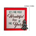 thumbnail image 2 of HCTSHG Christmas Tiered Tray Decoration Set, Includes Stocking Ornament and Road Sign, Fall Country Farmhouse Wood Beads Tabletop Sign for Christmas Table Decor, 2 of 5
