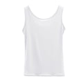 thumbnail image 5 of Women's Scoop Neck Sleeveless Ribbed Crop Tank Top - Fitted Knit, Casual Basic, High Waist Pairing, 5 of 6