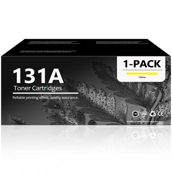 131A Toner Cartridge Compatible for 131A CF212A Toner Cartridge Printer (Yellow)
