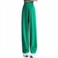 thumbnail image 4 of Admvng Sweatpants for Women Ice Silk Lightweight and Loose High Waisted Straight Leg Wide Leg Floor Length Pants, Size S-2XL, 4 of 4