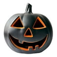 thumbnail image 2 of Lámpara de calabaza de Halloween con iluminación LED, accesorio decorativo brillante, única, de 17 pulgadas, para bar, sala de estar, jardín, hotel y Negro, 2 of 8