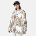 thumbnail image 3 of Kdxio Autumn Garden Print Women Men Sun Protection UPF 50+ Jackets Zip Up Long Sleeve Hoodie Hiking Lightweight with Pockets, 3 of 7