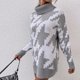 thumbnail image 2 of Gibobby Suéter casual mujer, Suéter de punto de manga larga sólido con cuello redondo para mujer(Gris,XG), 2 of 5