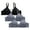 Black, variant on 3 Pack Wireless Bras for Women Full Coverage Everyday Bras Adjustable Strap T Shirt Bra Smoothing Comfort Bra Daily Bra Underwear Khaki M