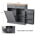 thumbnail image 5 of HARIPUL Single Tilt Out Trash Cabinet 13 Gallon Waste Bins Hidden Trash Bin w/ Shelf for Kitchen, Gray, 5 of 7