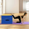 thumbnail image 5 of Costway Gymnastics Tumbling Mat Folding Incline Yoga Mat with Non-slip PVC Leather Yellow, 5 of 10