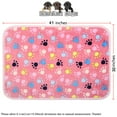 thumbnail image 3 of LUXMO PREMIUM Pet Blankets Small Soft Warm Coral Velvet Blanket for Dogs & Cats, Paw Print, 3 of 6