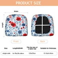 thumbnail image 3 of Pioneer Flower Seat Covers for Dining Room Chairs Set Of 4,Stretch Printed Washable Chair Seat Cover with Elastic Ties and Button,Removable Waterproof Couch Cushion Covers, 3 of 6
