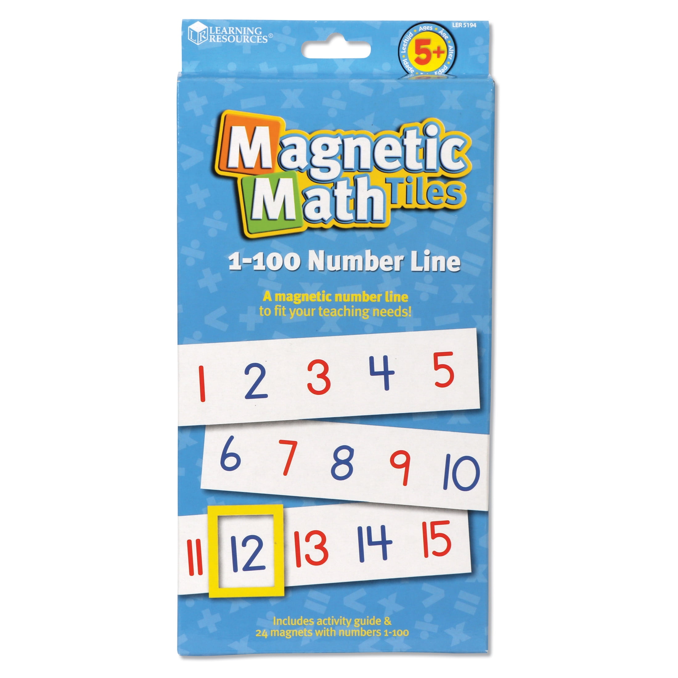 Learning Resources Magnetic Number Line 1-100, Math Accessories, Early Math Concepts, Classroom Supplies