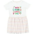 thumbnail image 3 of Inktastic My Mimi Loves Me Girls Girls Toddler Dress, 3 of 5